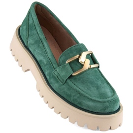 Filippo W PAW459C scarpe in pelle scamosciata, verde 1