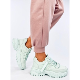 Sneakers con zeppa Bains verdi verde 2