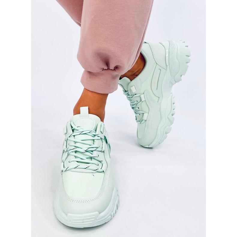 Sneakers con zeppa Bains verdi verde 1