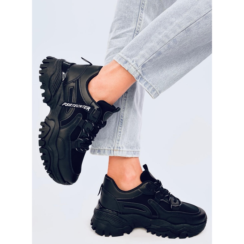 Bains Sneakers con zeppa nere nero 2