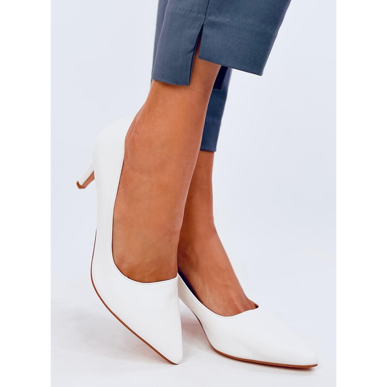 Décolleté con tacco basso Greave White bianca 2