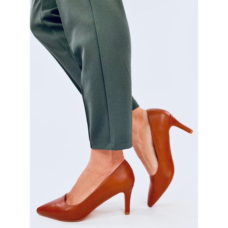 Décolleté con tacco basso Greave Camel marrone 2