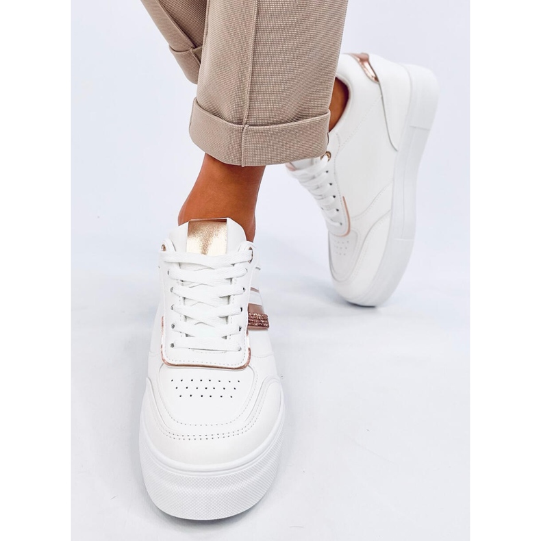 Sneakers con zeppa Eyson BIANCO/CHAMPAGNE 1