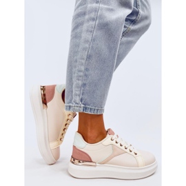 Sneaker Multi Flocchi Colorati beige 2