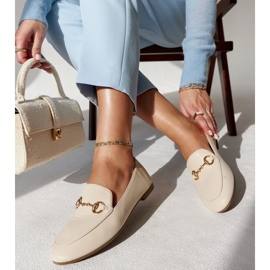 Mocassini con fibbia beige di Erminia 1