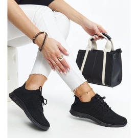 Sneaker Mairago in tessuto nero 1