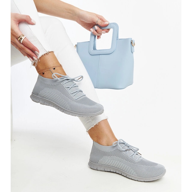 Sneakers in tessuto Zahira grigio 1