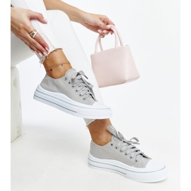Sneakers Anbarin con plateau grigie grigio 1