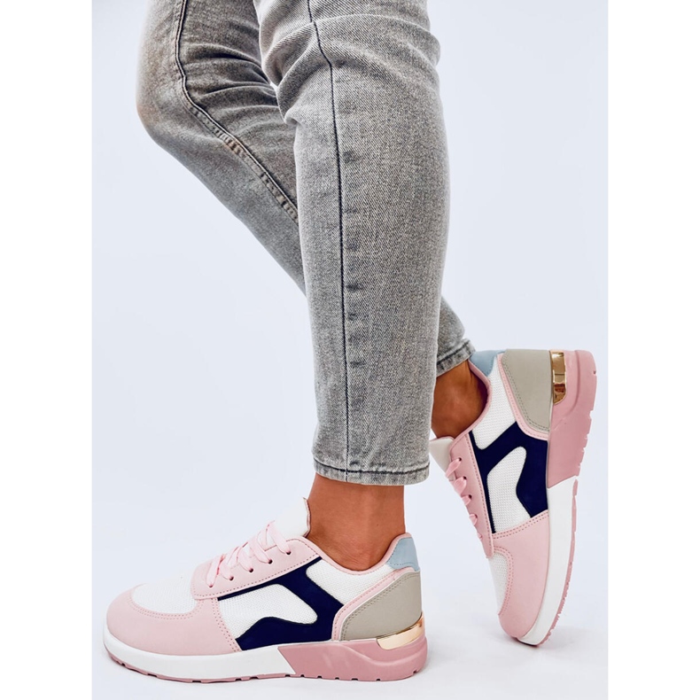 Sneakers leggere da donna Doleh MULTI-003 rosa 2