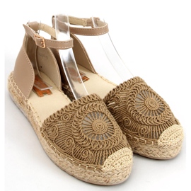 Espadrillas traforate Jasmine Khaki beige 1