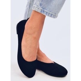 Newey Ballerine lavorate a maglia nere nero 2