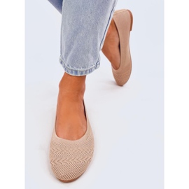 Newey Ballerine in maglia beige 2