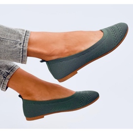 Ballerine in maglia Newey Green verde 2