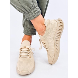 Scarpe sportive a calzino Neam Beige 1