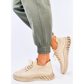 Scarpe sportive a calzino Neam Beige 2