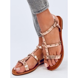 Sandali con borchie Neha Champagne rosa 2