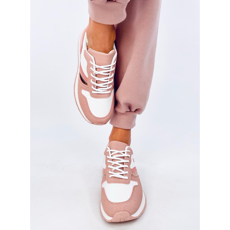 Scarpe da ginnastica Carthy Pink da donna bianca 1