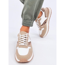 Scarpe da ginnastica Carthy Khaki da donna bianca 1