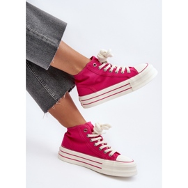 Sneakers Platform da Donna Fucsia Aineri rosa 1