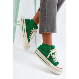 Sneakers Platform da Donna Verde Aineri 1