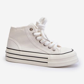 Sneakers Platform da Donna Bianche Aineri bianco 2