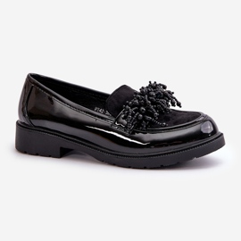 Mocassini in vernice da donna S.Barski HY369A Neri nero 2