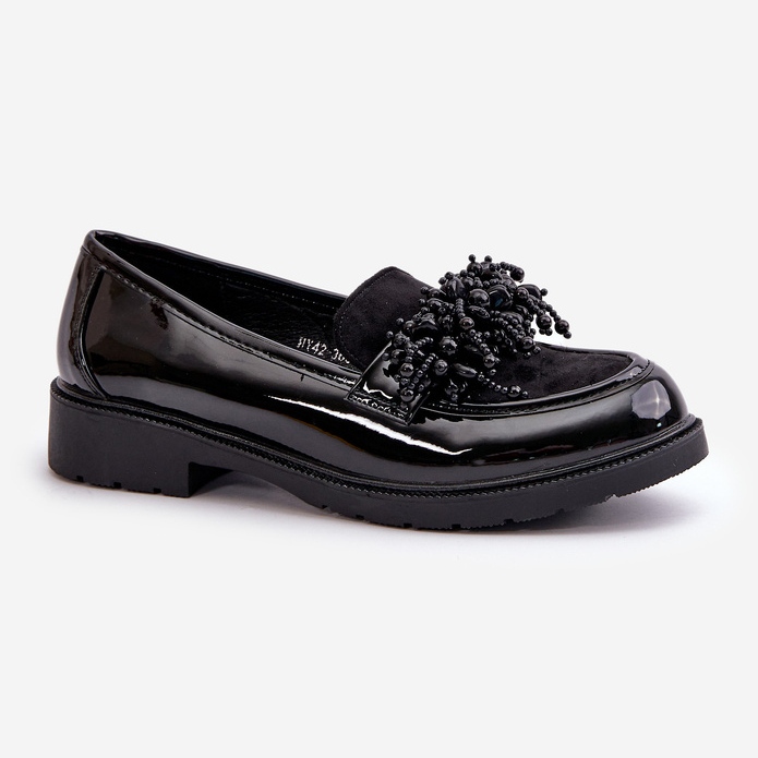 Mocassini in vernice da donna S.Barski HY369A Neri nero 2