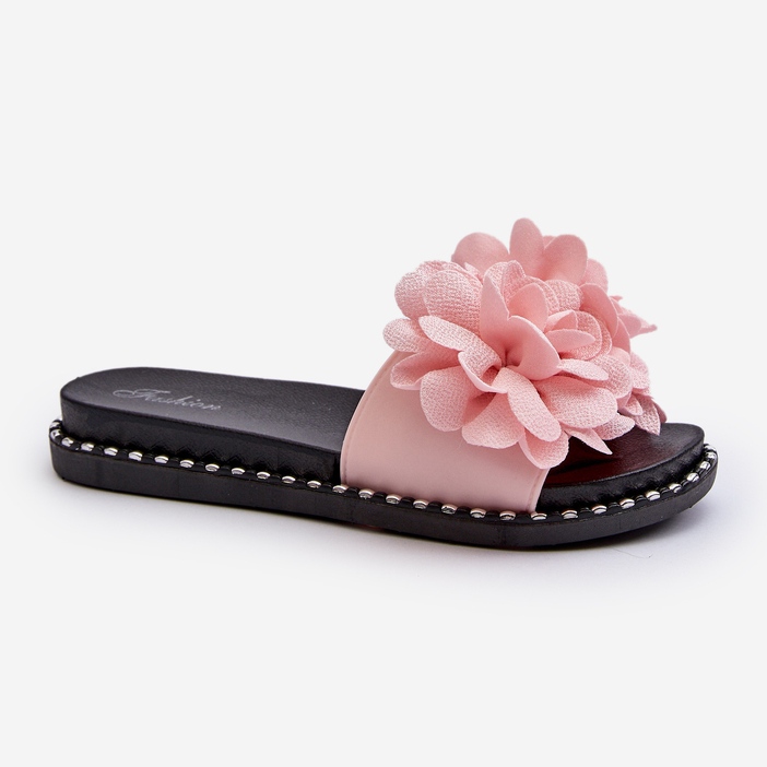 Infradito da Donna Decorate con Fiori, Cellanen Rosa 1