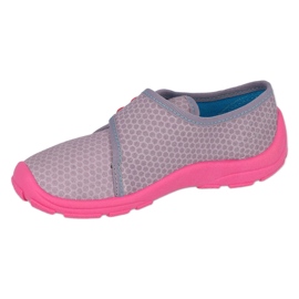 Ragazze befado con velcro 974y528 grigio/rosa 1