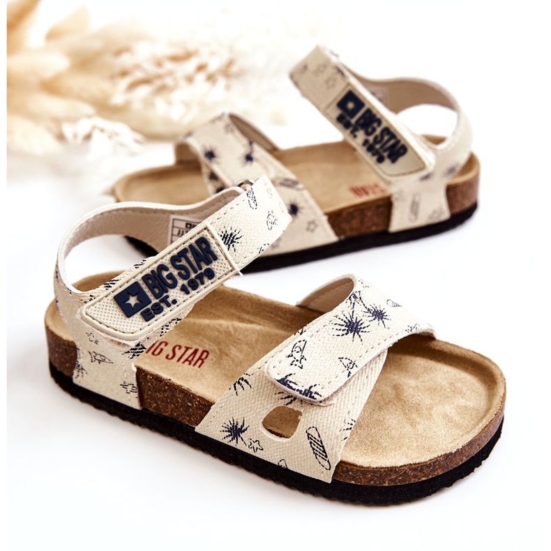 Sandali per bambini Big Star JJ374379 Beige bianca 4