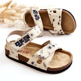 Sandali per bambini Big Star JJ374379 Beige bianca 3