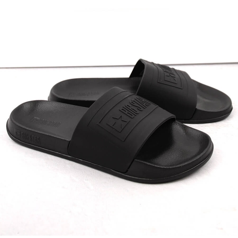 Infradito da spiaggia da piscina nere da uomo Big Star NN174649 nero 1