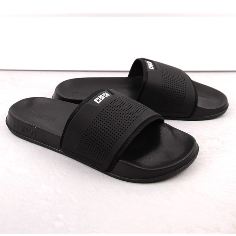 Infradito sportive nere da uomo Big Star NN174694 nero 1
