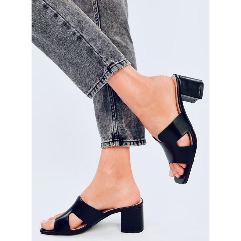 Sabot con tacco Vallon neri nero 2
