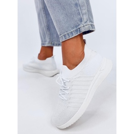 Scarpe sportive a calzino Sharpe bianche bianca 2