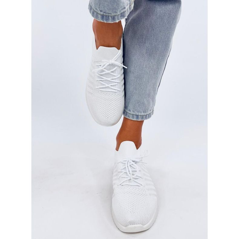 Scarpe sportive a calzino Sharpe bianche bianco 1