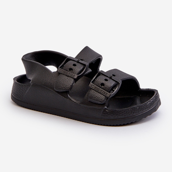 Infradito leggere da bambino con fibbie Big Star NN374536 Nero 2