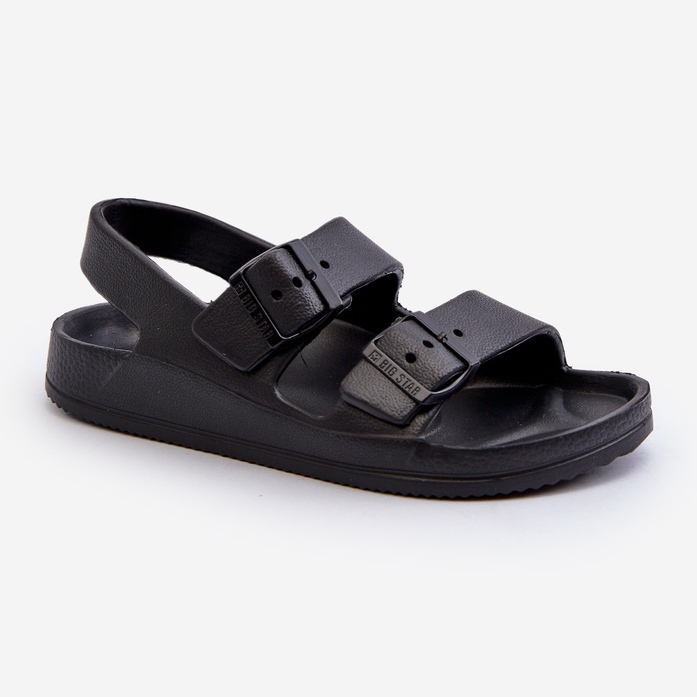 Infradito leggere da bambino con fibbie Big Star NN374541 Nero 2