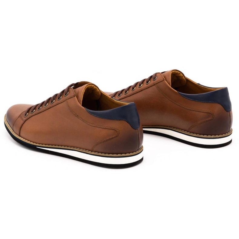 Olivier Scarpe da uomo in pelle 7008KB marrone 4