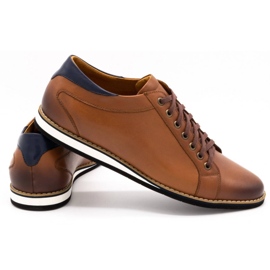 Olivier Scarpe da uomo in pelle 7008KB marrone 3
