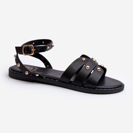 Sandali Bassi Piatti da Donna Ianaera Decorati Neri nero 1