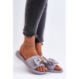Infradito da donna color lavanda con fiocco Arsicada viola 2
