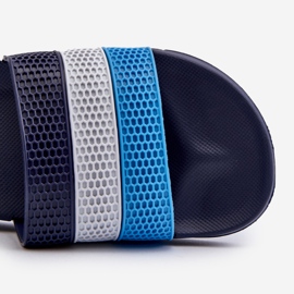 Infradito classiche da uomo con cinturini, Sylri blu navy 1