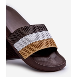 Infradito classiche da uomo con cinturini, Sylri marrone 2