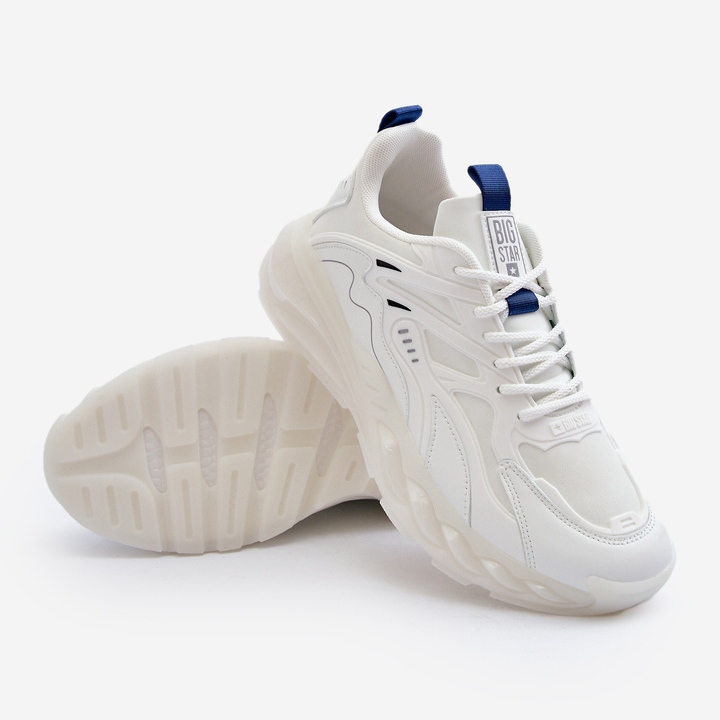 Scarpe da ginnastica da uomo sistema HI-POLY Big Star scarpe sportive NN174383 bianche bianco 2
