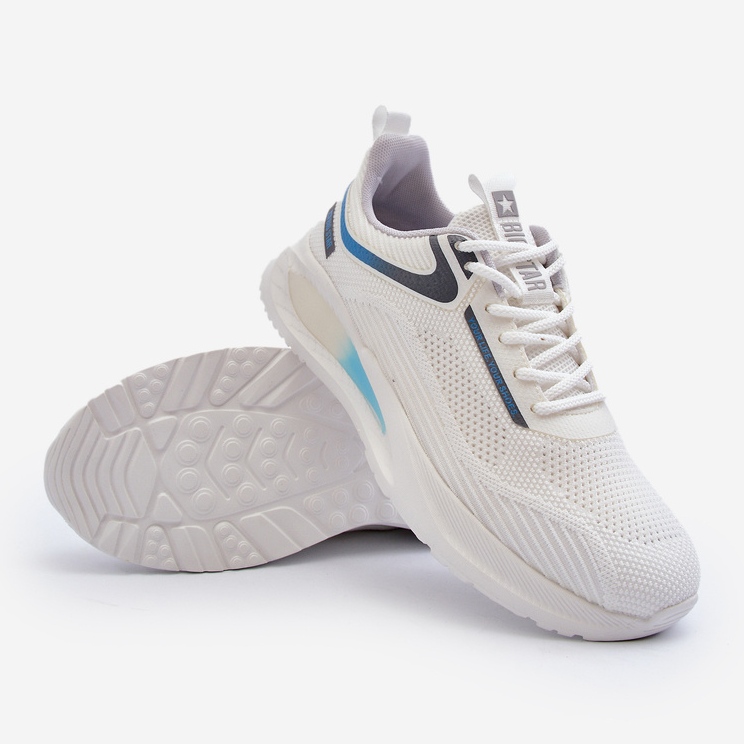 Scarpe sportive da uomo sistema HI-POLY Big Star NN174374 bianche bianco 2