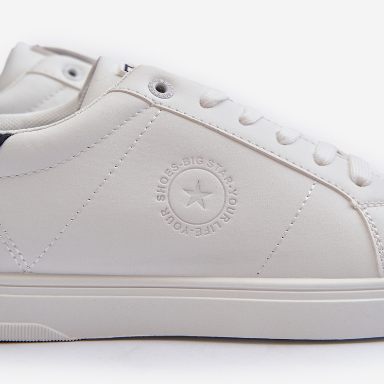 Sneakers Basse da Uomo Eco Pelle Big Star NN174282 Bianco bianca 2