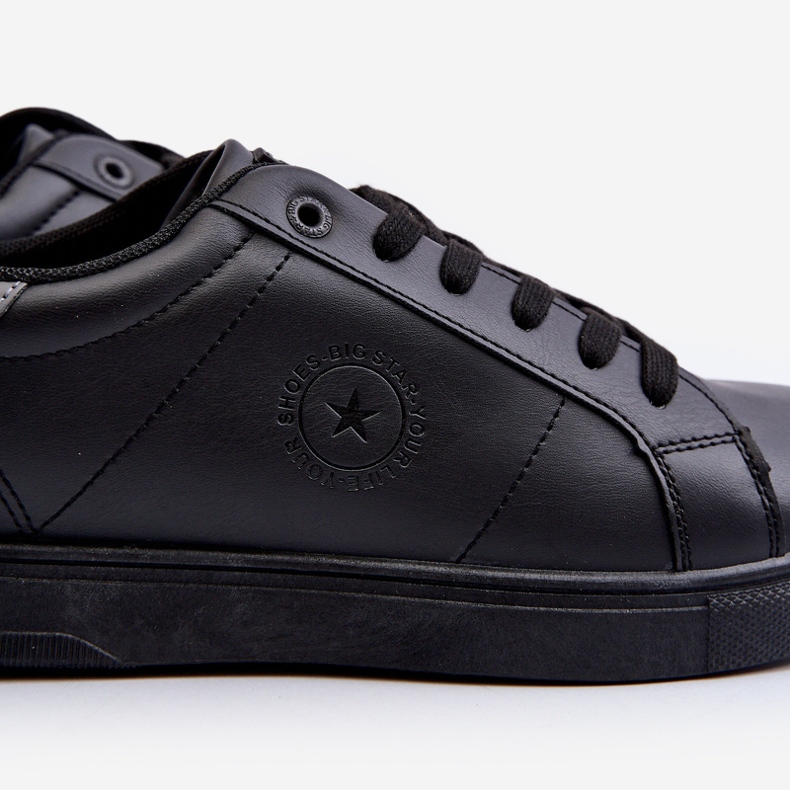 Sneakers Basse da Uomo Eco Pelle Big Star NN174284 Nero 1