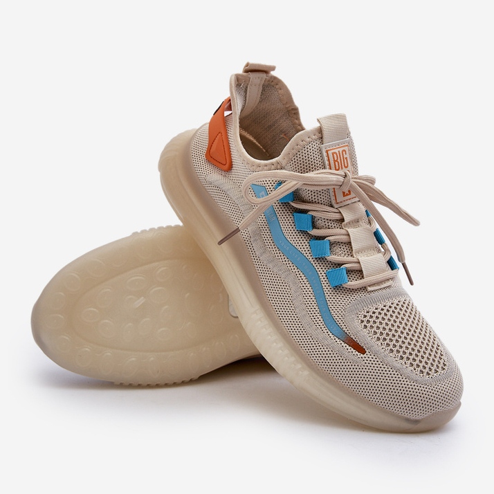Scarpe sportive da uomo Sistema HI-POLY Big Star NN174452 Beige 1
