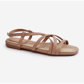 Sandali piatti da donna Big Star NN274012 Beige 1